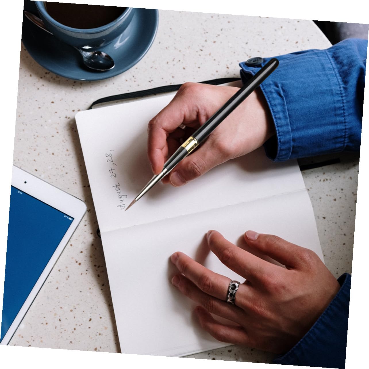 Pinceles de Acuarela y Óleo Mango Metálico Desmontable para Estudiantes y Artistas, 7 Piezas Multicolor, Herramienta Portátil para Pintura Artística y Dibujo Creativo, Adecuado