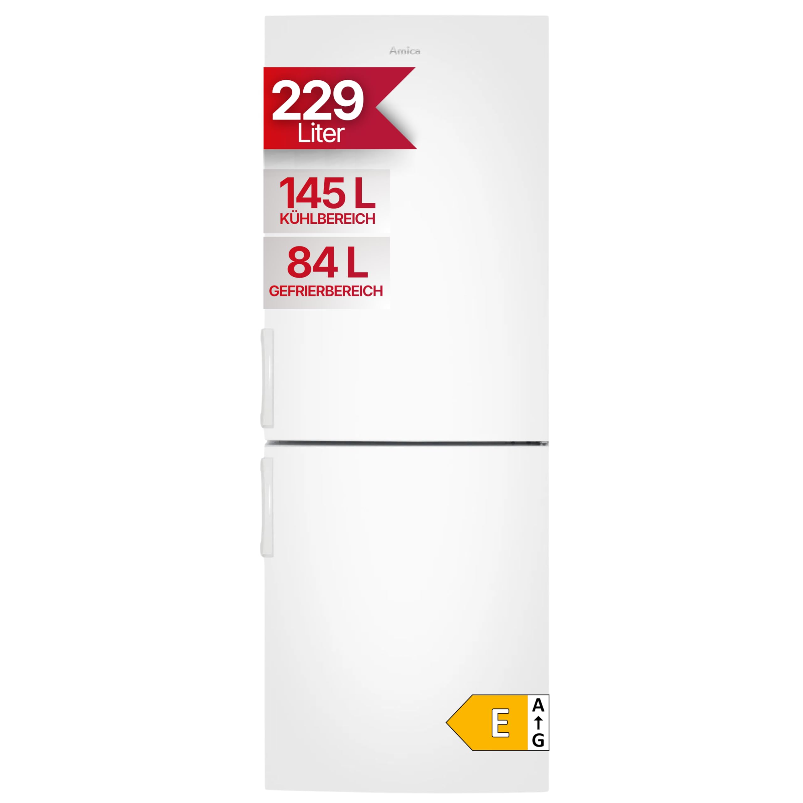 Amica KGCL 385 100 W Kühl-Gefrierkombination, 152 cm Höhe, FrostControl, weiß