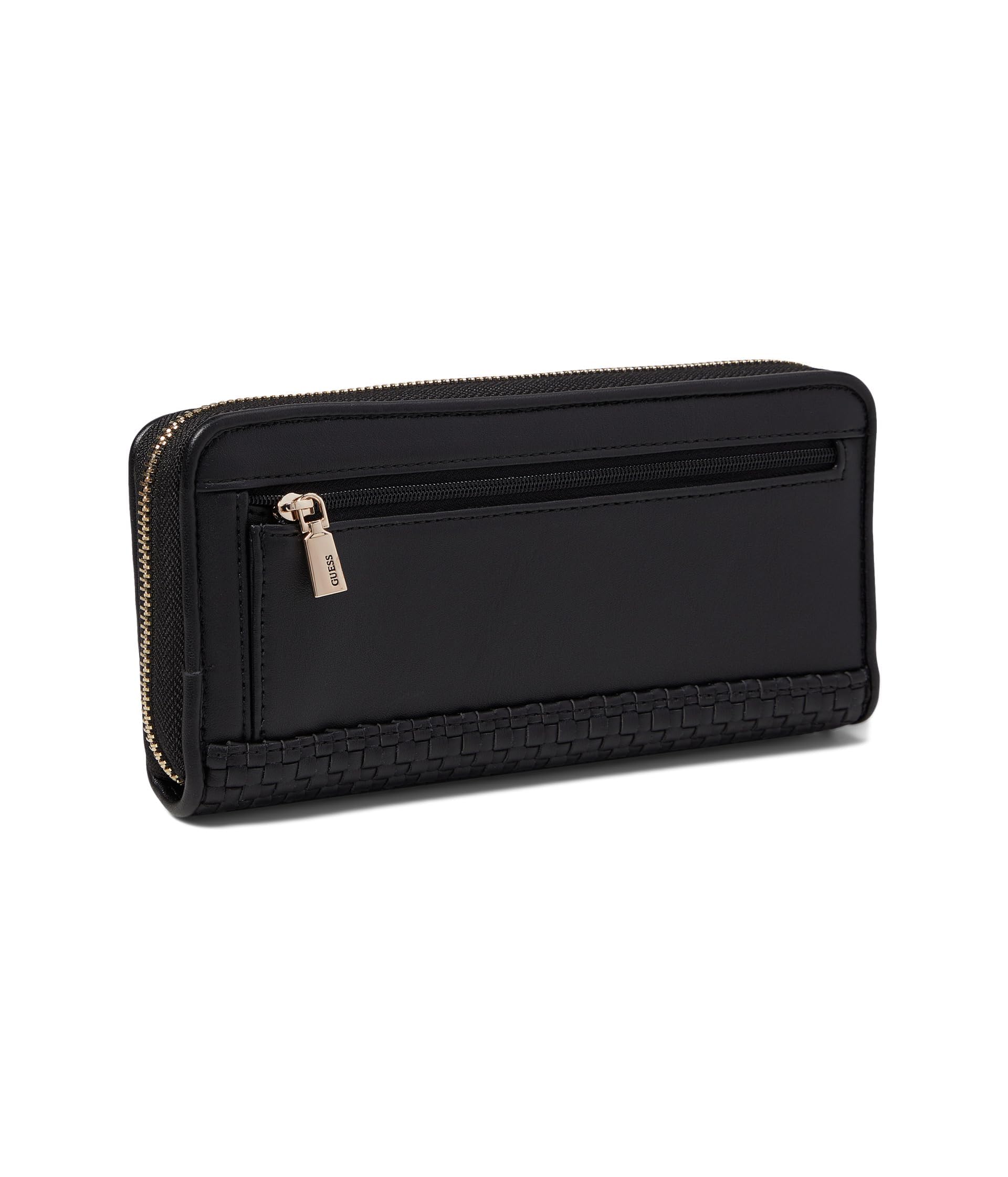 Guess Etel Large Zip Around Wallet, Black