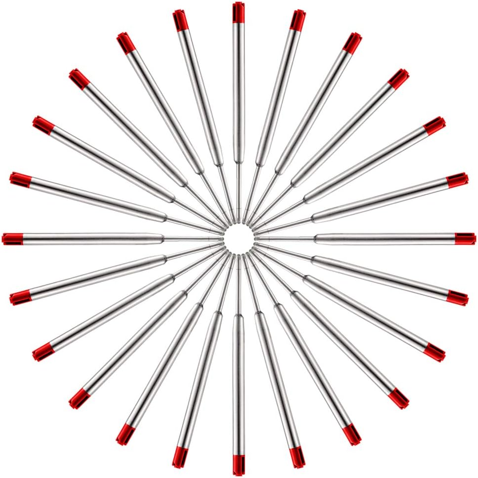 DunBong Black Ink Refill Pack of 5, Replaceable Ballpoint Pen Refills, Medium Point Metal Refill (Black) : Everything Else