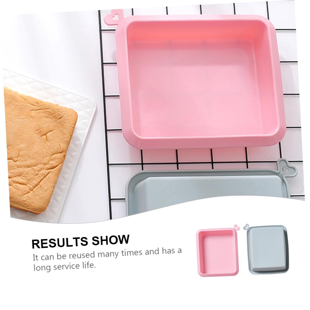 Moule À Gâteau Rectangulaire Antiadhésif En Silicone Facile À Nettoyer Idéal Pour