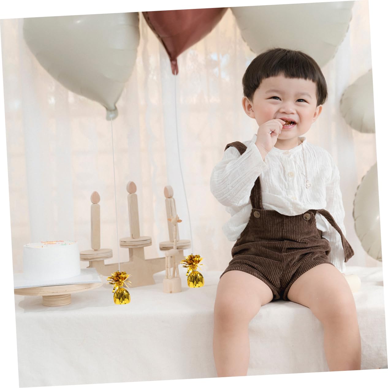 Mikikit 8pezzi Pesi Per Palloncini Dorate Per Palloncini Pesanti Supporti Per Palloncini Accessori Per Metallici Pesi Per Decorazioni Dorate Per Feste Compleanno