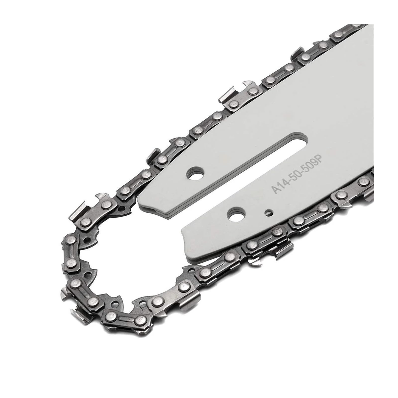Genérico Barra guía y Cadena de 14 Pulgadas, Compatible con Stihl | Cadena de paso 3/8, calibre .050 y 50 eslabones impulsores con barra de 14 pulgadas(Set 2)