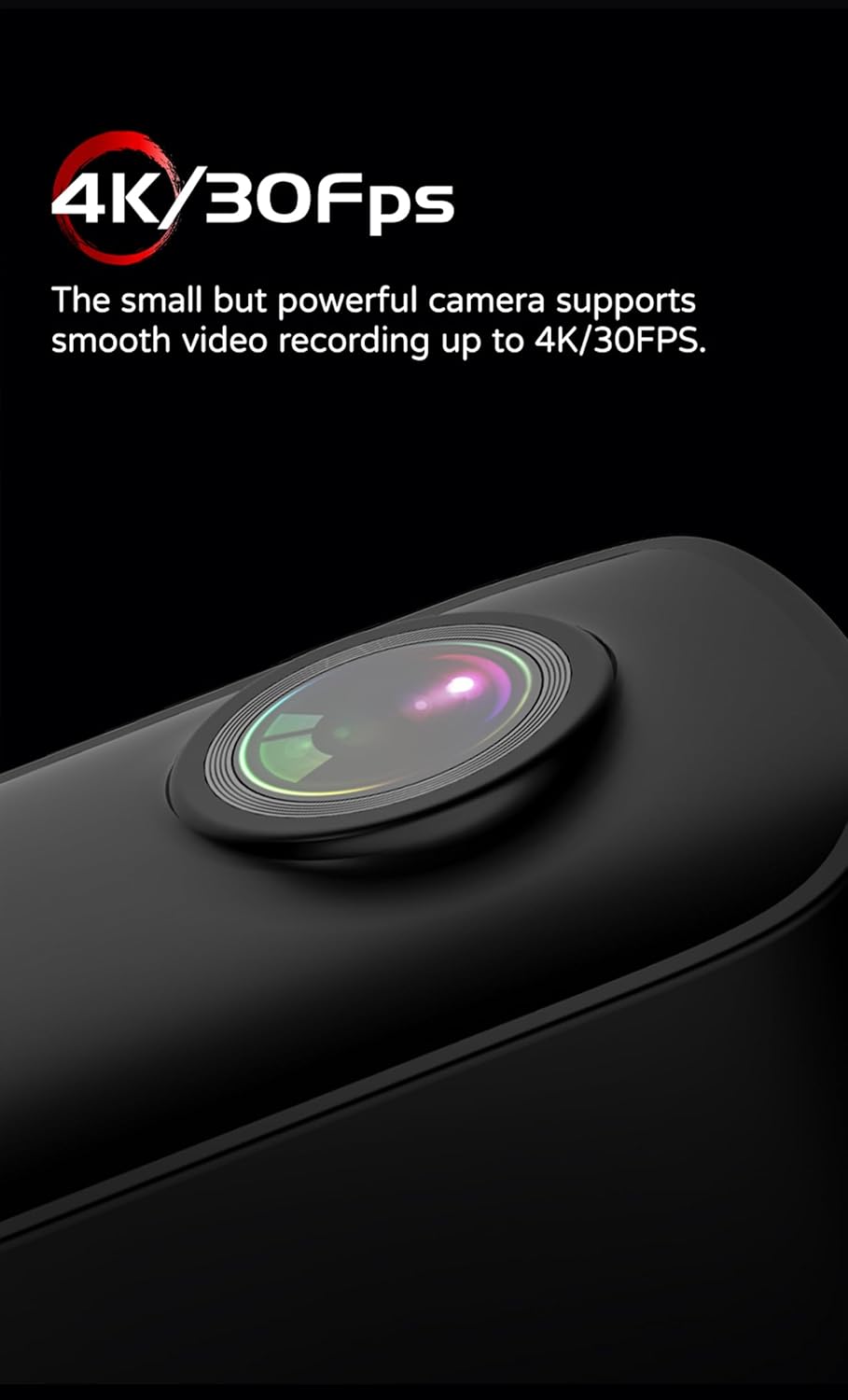 POV 4K Waterproof Camera, Electronic Image Stabilization, 128GB Wide Angle 4K UHD Wearable Body Adventure Action Cameras, for Diving, Cycling, Skiing and Other Outdoor Activities (Yellow-128GB)