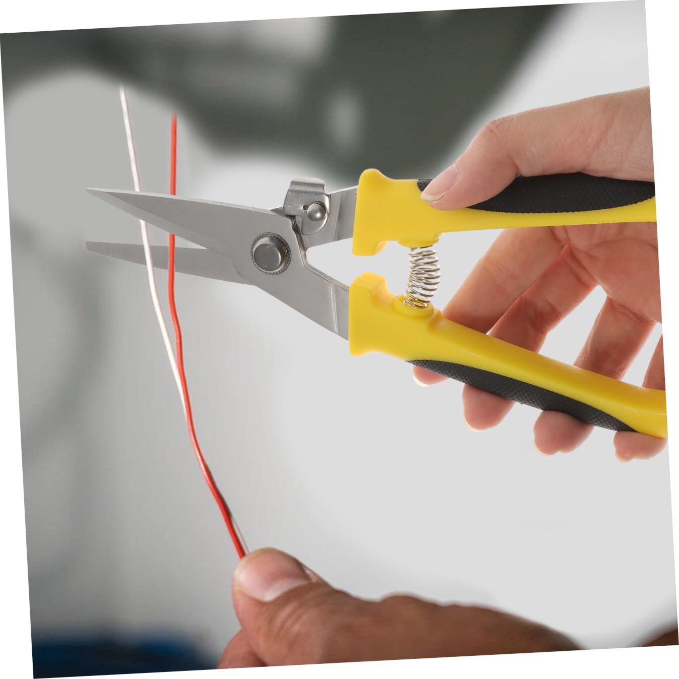 Alipis Cortadores para Cortar Chapa Metálica 2piezas de Acero Inoxidable y Pvc, Tijeras Ligeras Alta Dureza para Mantenimiento Eléctrico y Corte Plástico