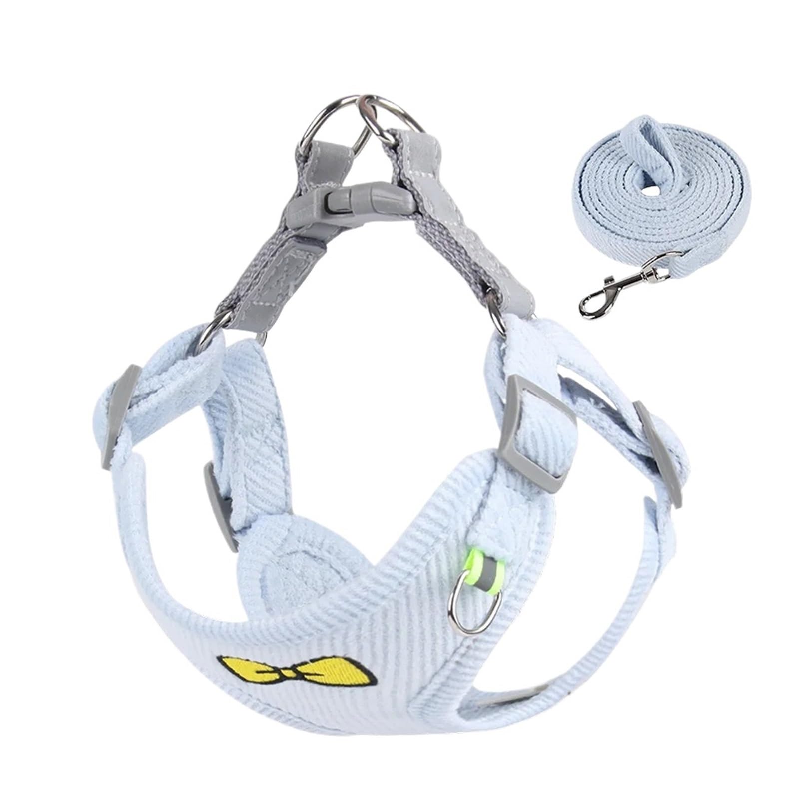 Laisse pour chien anti traction avec gilet en peluche doux pour chiot