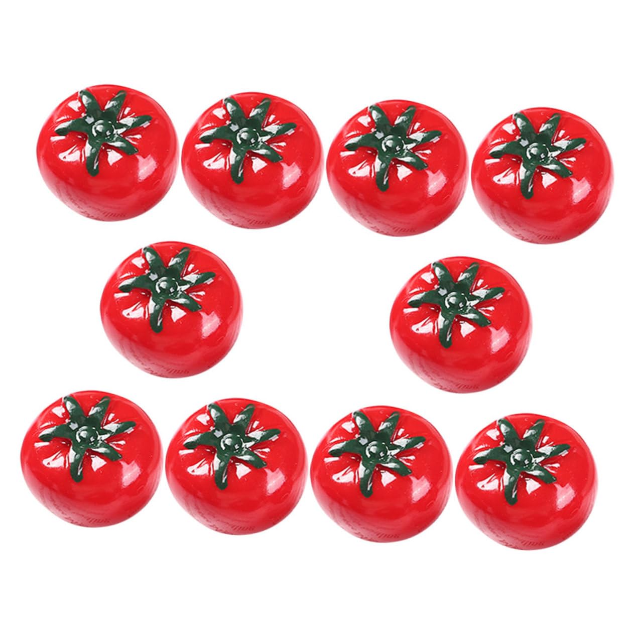 Hemoton 10pcs Imitation Tomato Doll House Fruits Models Miniature Tomato Mini Simulation Tomato Artificial Tomato Decor Miniature Artificial Fruits Desktop Decor Fake Mini Tomato