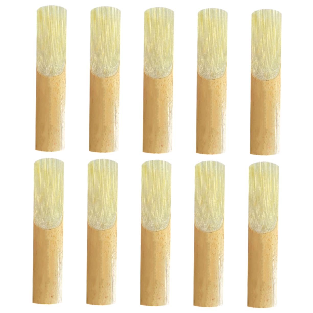Abaodam 10pcs Alto Saxophone Reeds Lightweight Replacement Reeds for Saxophone Easy to Install Musical Instrument Accessories for Performances and Practice Sessions