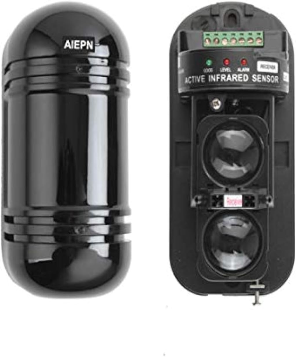 (ABT-100) Dual Beam IR Intruder Detector Burglar Alarm Security System (100 Mtr)