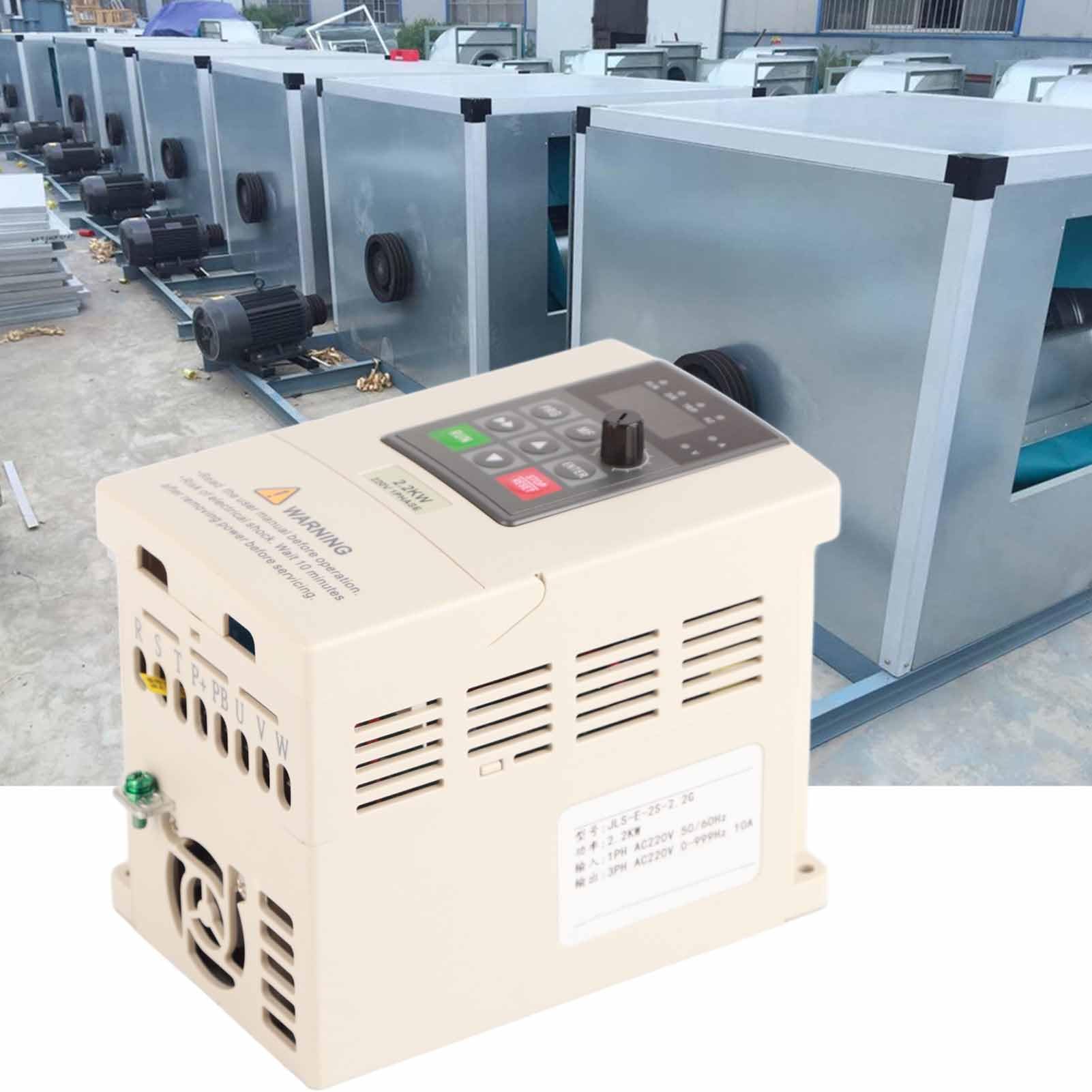 2.2KW Enige Fase naar 3 Fase 220V Variabele Frequentie Drive VFD Motor Converter Omvormer, voor Pomp Controle, Graveermachine