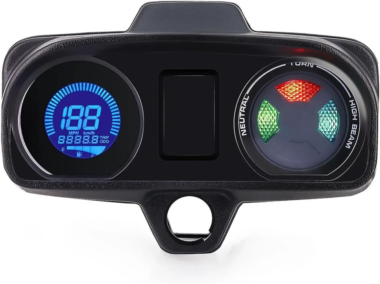 Motorcycle Speedometer Gauge Digital Odometer Dashboard Universal Tachometer Motorcycle Instrument Most Motorbike Panel Fuel Level Meter Tachometer