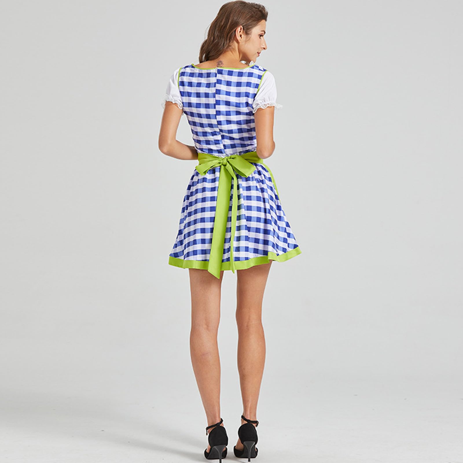 Generisch Dirndl Damen Kurz Dirndl-Komplettsets Oktoberfest Damen Outfit