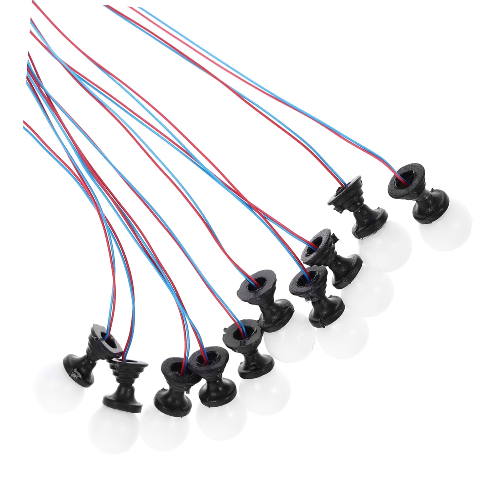 Milisten 10Pcs Miniature Lights for Sand Table Model Durable Simulation Post Lamp for DIY Garden Decor Unique Pillar Lamp Models for House Projects and Crafts