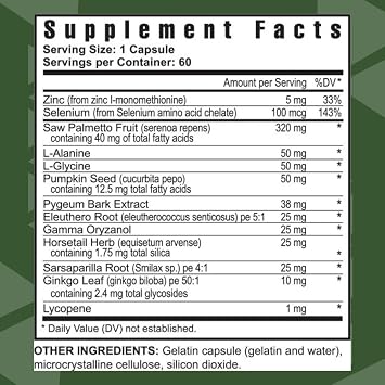 Youngevity Ultimate Prost FxTM - Saw Palmetto + 9 Herb Blend for Men's Prostate Health - DHT Support - Urinary and Prostate Supplement - 60 Capsules (Pack of 1)