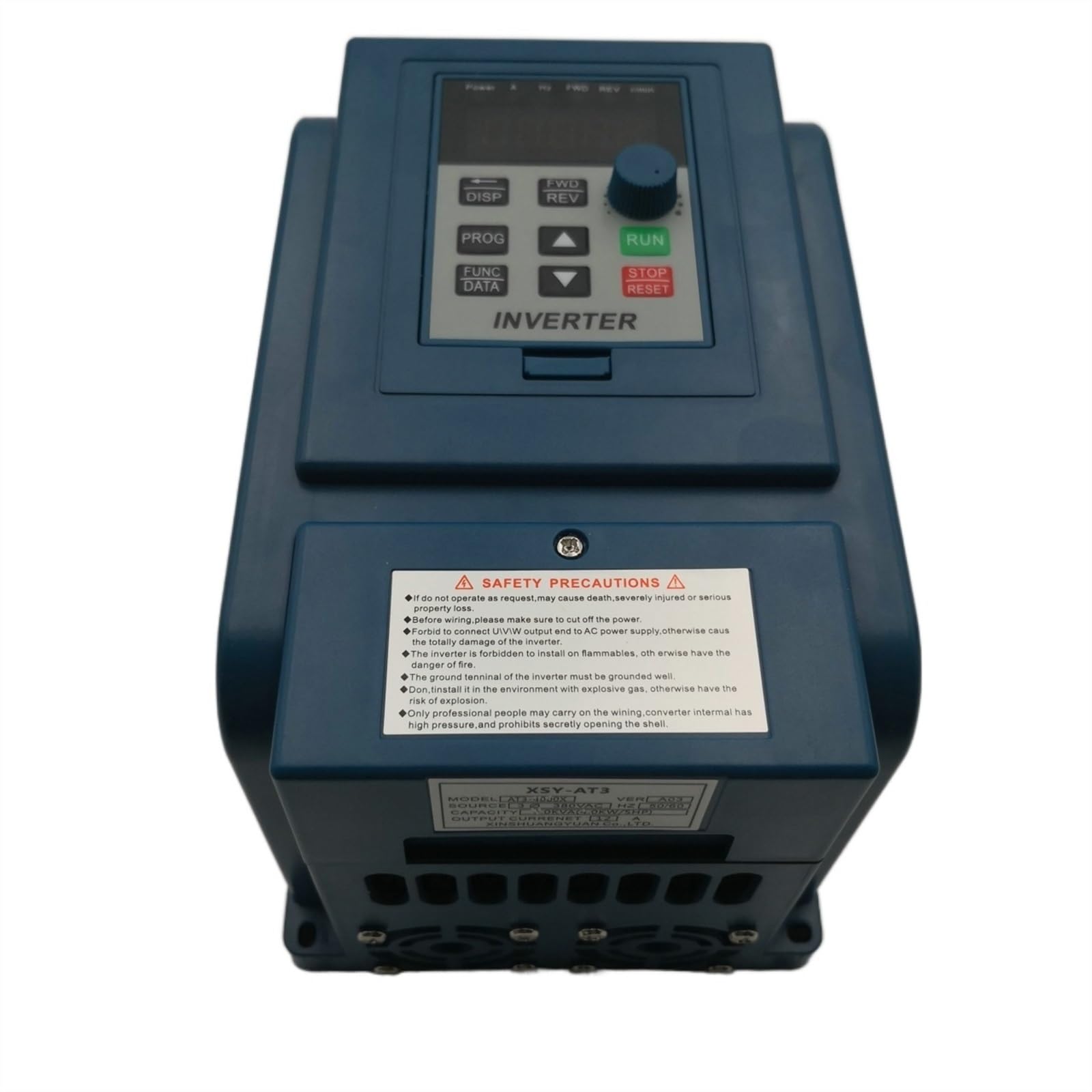 CVFRDD VFD 380V 4KW AC 380V 1.5kW/2.2KW/4KW/5.5KW/7.5KW Variable Frequency Drive 3 Phase Speed Controller Inverter Motor VFD Inverter(0.75kw AT3 380v)