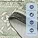 GarveeHome Provence 5x7 Area Rugs, Botanical Grove Sage Green Vintage Cottagecore Non-Slip Washable Rug for Living Room Bedroom Nursery Kitchen Low-Pile Retro Carpet