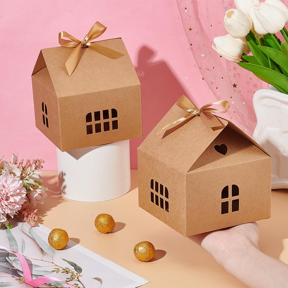 20 Pcs House Shaped Gift Boxes House Boxes For Treats, Treat Boxes For Dessert...