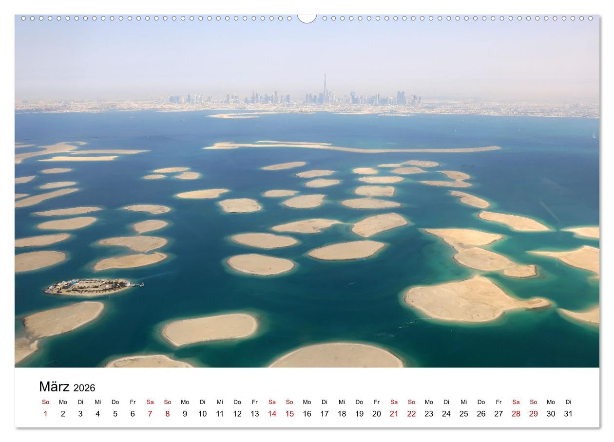 Weltstadt Dubai (Wandkalender 2026 DIN A2 quer), CALVENDO Monatskalender: Die schönsten Fotos der Stadt aus 1001 Nacht (CALVENDO Orte)