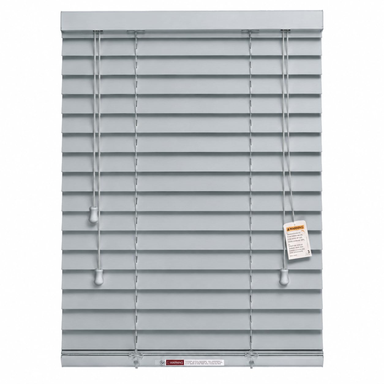 Rehan & Co Faux Wood Venetian Window Blind Embossed Grey String 185Wx150Hcm