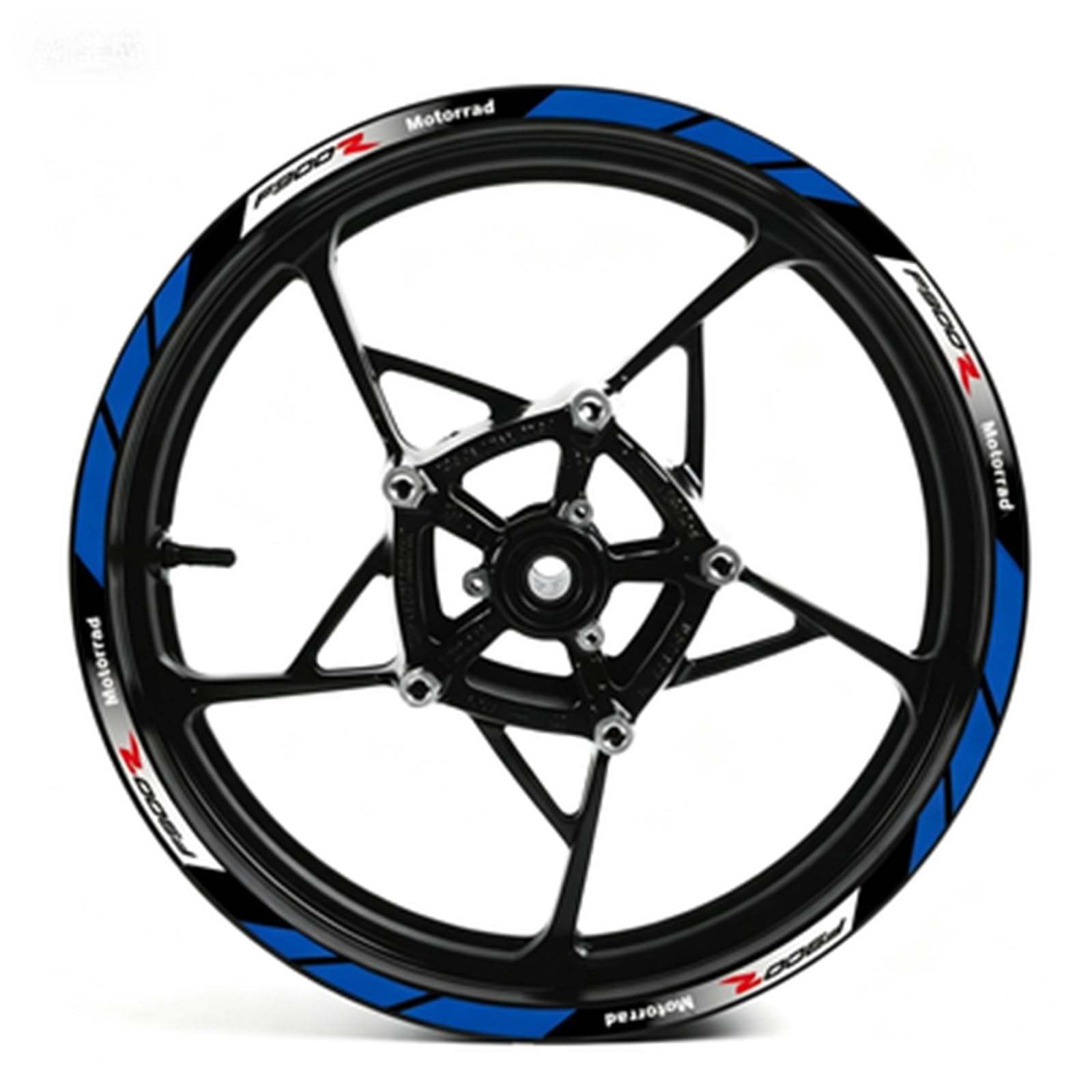 Reflective Motorcycle Wheel Stickers Rim Decals Waterproof for BMW F900R F900 R F 900 Motorbike(Color5)