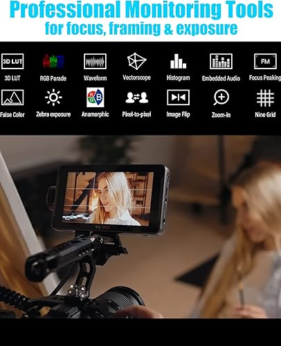 Miniatura 4 de VILTROX DC550 Pro - Monitor de campo de cámara de 5.5 pulgadas, pantalla táctil, monitor externo de video DSLR HDMI 4K para Sony Canon Nikon,