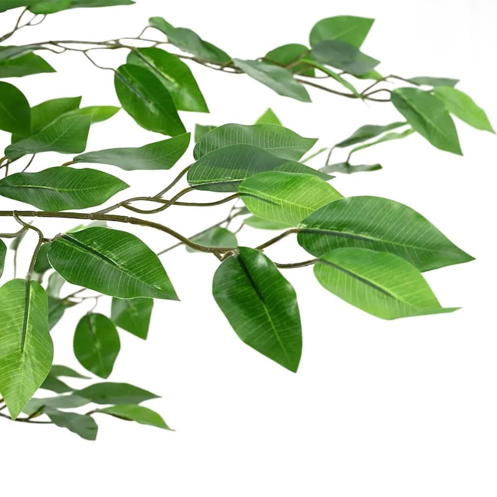 Árbol de ficus artificial con hojas de 2016, 300 cm de alto, hojas de PEVA, madera dura mixta, maceta de plástico resistente, planta artificial de fácil cuidado para salón, oficina, jardín