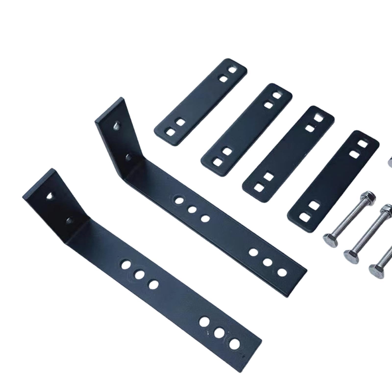 Kit de Soportes y Herrajes para Montaje de Toldo para Coche, Robusto, para Instalación de Tienda Lateral, Barras Transversales de Portaequipajes y Toldos Todoterreno, Fácil Instalación, Negro