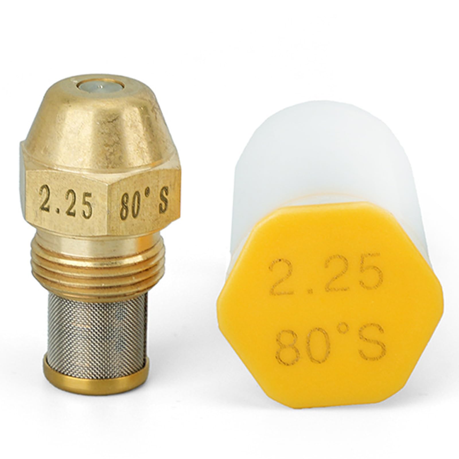 Hsioluted Efficiency 80 Degree Copper Oil Burners Nozzle Equipped With Stainless Steel Filter For Enhancing Combustion Efficiency Industrial Oven Stove Tip