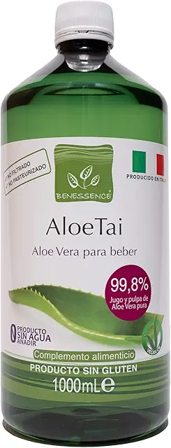 Jugo de Aloe Vera Benessence - Digestión Saludable, 1L - Zumo Aloe Vera