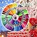 LE PAON 50 Skeins Embroidery Floss Rainbow Color Per Pack Cross Stitch Threads Friendship Bracelets Floss Crafts Floss (50)