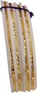 Purabi Jewels Original Shakha Badhano Bandhani with Double Layer Gold Plating for Women Yellow Gold Pola Bangles/Gold Hand... Price In India