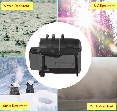 Miniatura 5 de Cubierta de parrilla impermeable resistente para parrilla Char-Griller Duo 50505650 Gas y carbón Dual Fuel Grill sin caja de fuego lateral, color