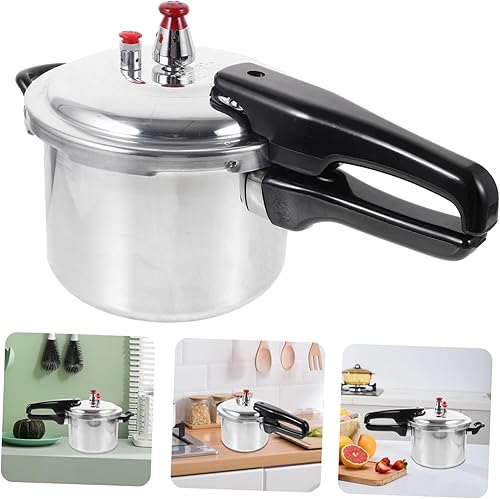 Miniatura 6 de Olla de alta presión con mango ergonómico, olla a presión multifuncional para cocinar al vapor, sopa y guisar para cocinar en casa con estufas de