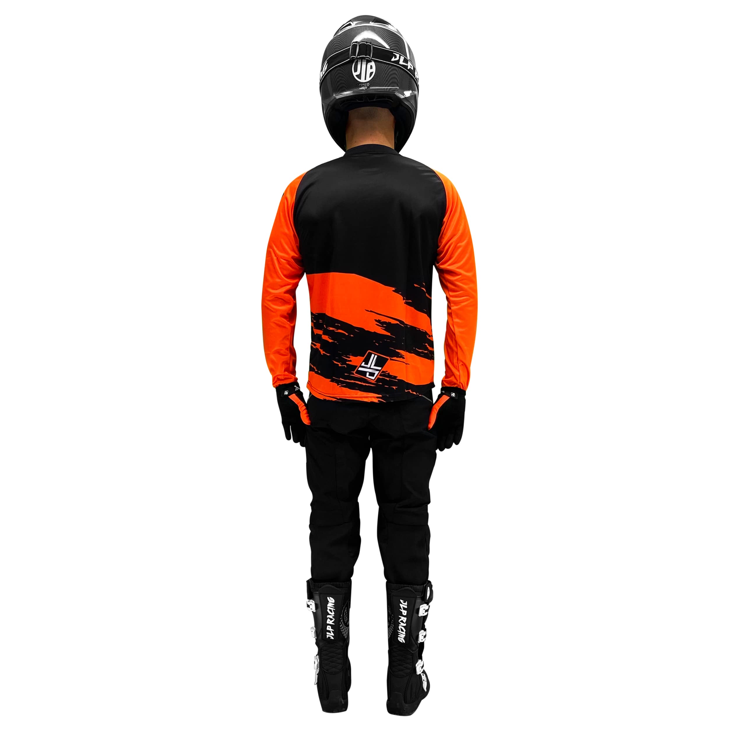 JLP RACING Tenue Enfant Pantalon Maillot Gants Moto Cross Quad Enduro VTT BMX MTB Enfant Snatch Orange Fluo M