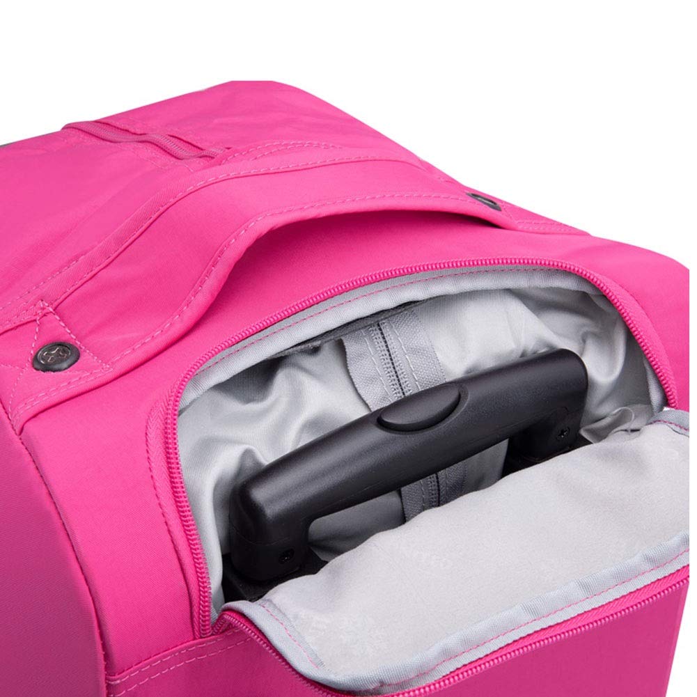 Maleta de Viaje Maleta con Ruedas Equipaje de Mano Maleta Ultraligera (Color : Rose Red, Size : 26 * 13 * 49cm) Little Surprise