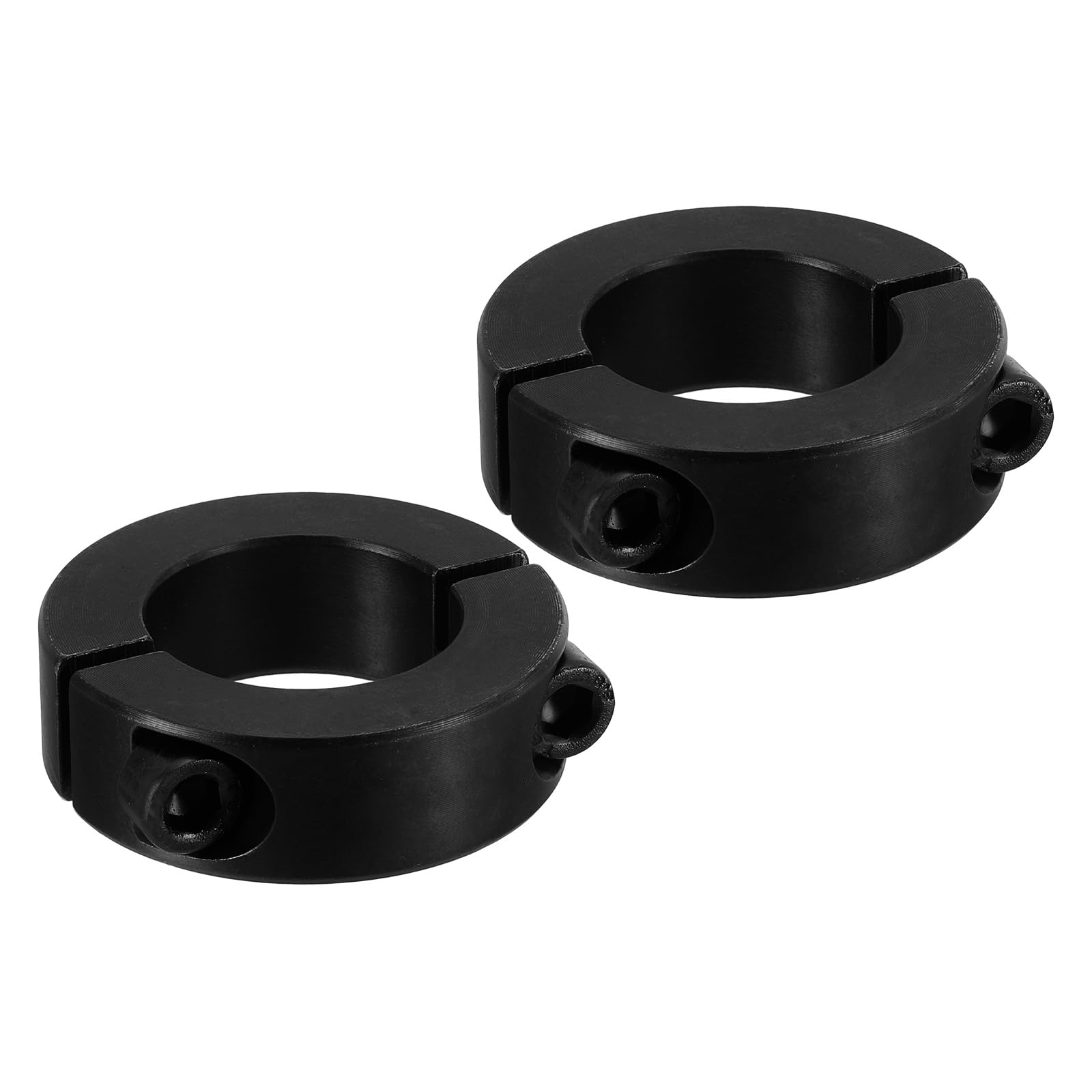 Colliers D'arbre PATIKIL - 25 Mm Diamètre - Acier Carbone - Lot De 2 - Noir - Pour Machines Et Automobile