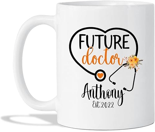 Miniatura 26 de Tazas personalizadas del mejor médico del mundo, tazas de café personalizadas con nombre, tazas de té personalizadas para médico, regalos de Taza