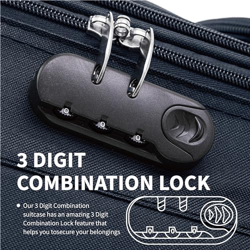 FLYMAX 55x35x20 55x40x20 Cabin suitcase Luggage Hand Carry on Case Flight Bag Suitcase Travel Fits Fits Easyjet, Ryanair British Airways & Jet 2 Cabin Bag