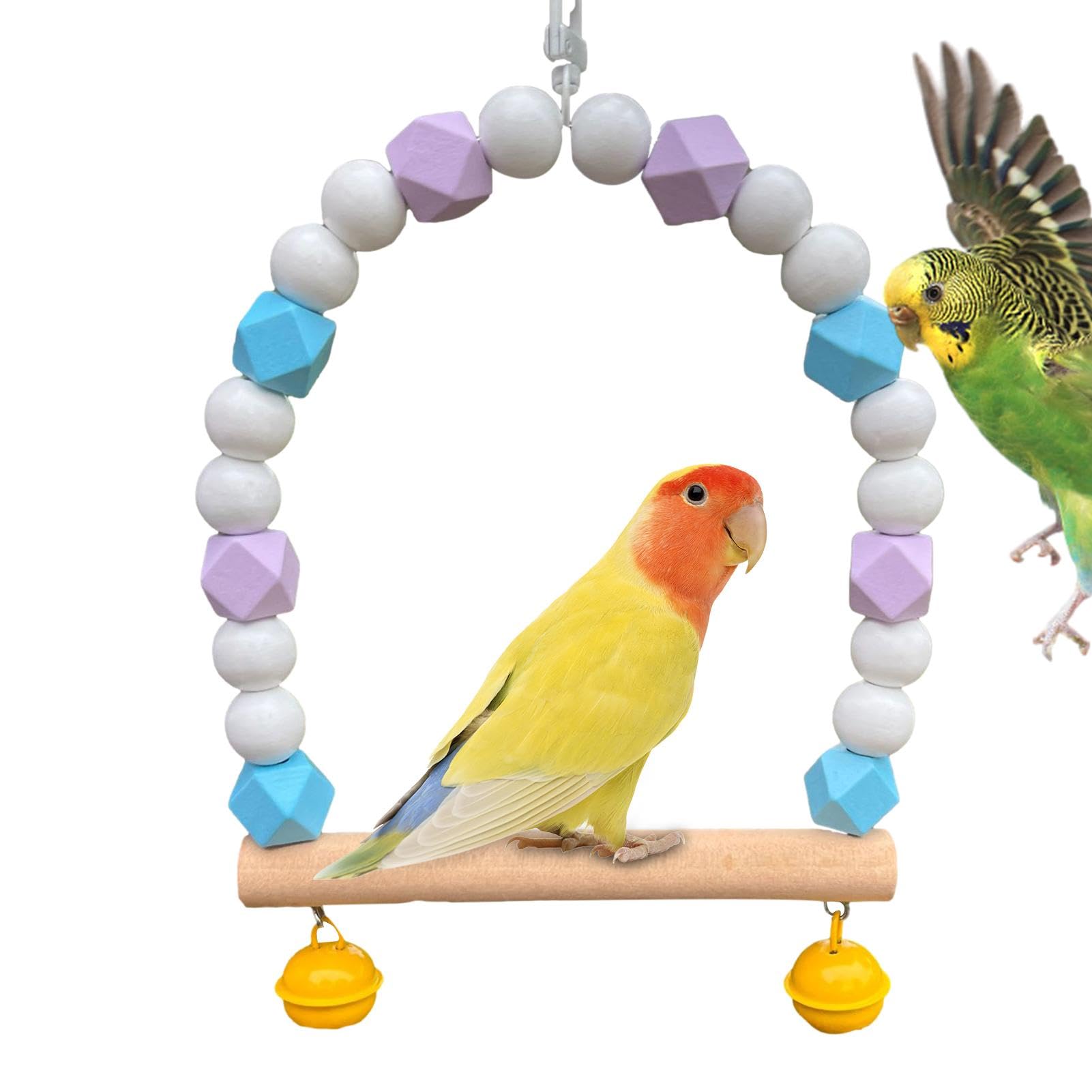 Amazon | ペットの鳥のブランコ、オウム用の鳥のブランコ