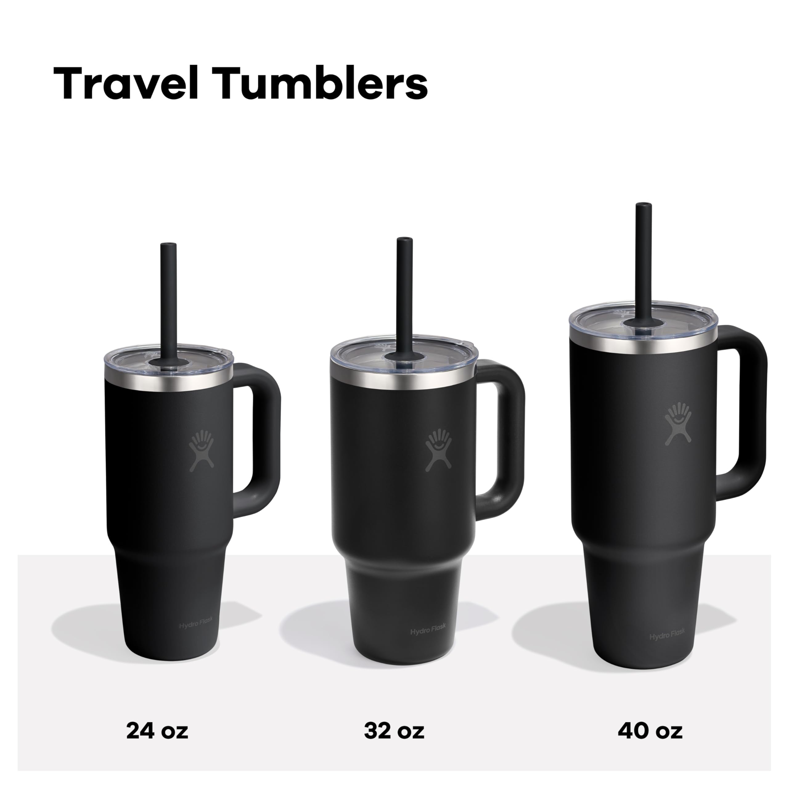 Amazon.com: Hydro Flask 24 Oz Travel Tumbler with Handle, Clear