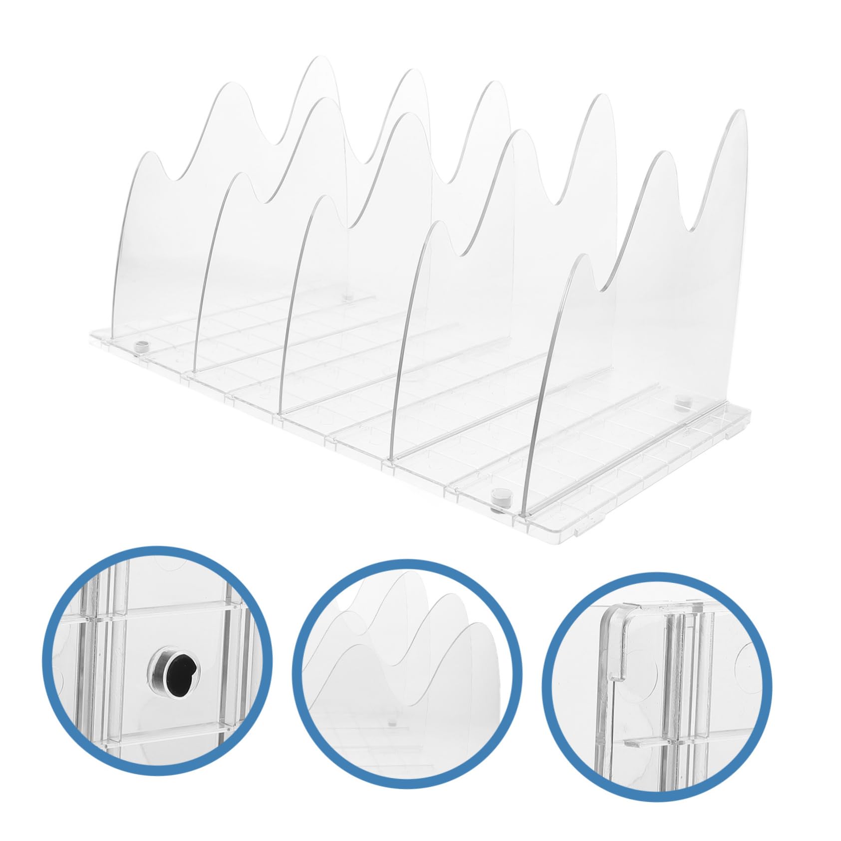 Organizador De Bolsos para Armario Divisor De Estante Transparente para Ropa Separador De Bolsos y Accesorios para Organización Closets y