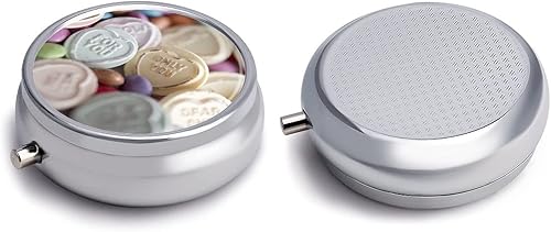 Miniatura 3 de Pastillero de metal, pastillero portátil, organizador de medicamentos, contenedor de vitaminas