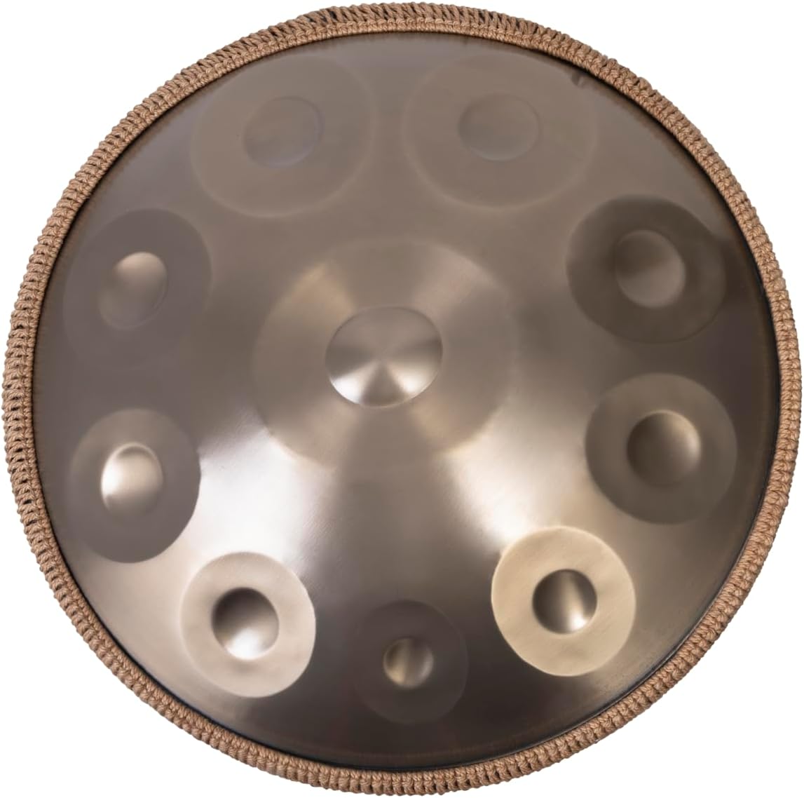 Handpan Drum - 22-Inch 10-Note D Kurd 440Hz - Hand Tuning Handpan - Includes Soft Bag, Mallets, Stand, Note Stickers, Cleaning Cloth - Artist Performance Video