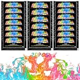 TOPJOWGA Buntes Feuerpulver, 20 x 10g Buntes Feuer, Bunte Flammen Pulver, Magic Fire Pulver Set, Feuerfarben Pulver Buntes Feuer, Neon Flames, Magical Flames f&uuml;r Outdoor-Events Weihnachten Party