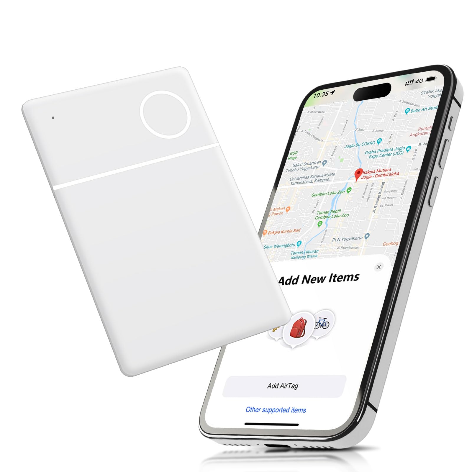 Carte Tracker Ultra-fine 1,6 Mm Pour IOS - Compatible Find My - Rechargeable - Pour Portefeuille, Bagages - 7