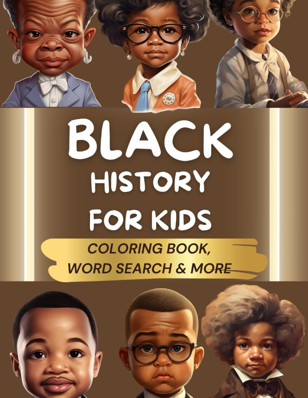 Black History Coloring Book & Word Search for Kids
