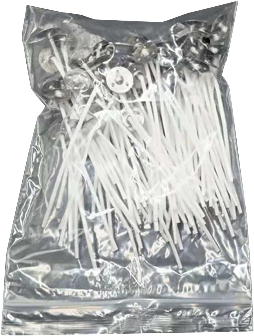 SANWOOD 100Pcs 8-20cm Lampwick Safe Low Smoke Cotton Woven Wax Core for Party DIY Crafts 8 cm