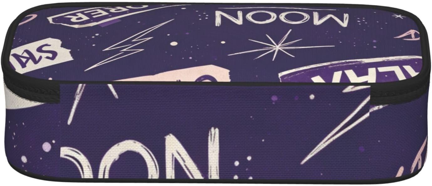 Purple Space Explorer Full-print Multifunctional Pen Organizer Storage Pouch image 3
