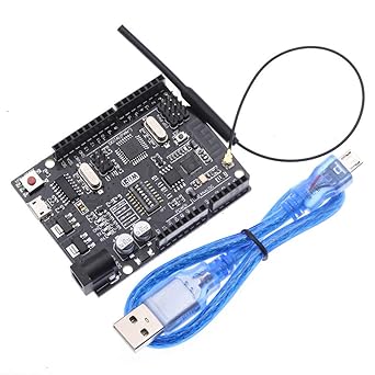 Amazon Co Jp Hiletgo Uno R3 Wifi Atmega328p Wifi Esp8266 Nodemcu 32mb メモリusb Ttl Ch340gとarduino Usbケーブル2 4g Wifiアンテナ パソコン 周辺機器