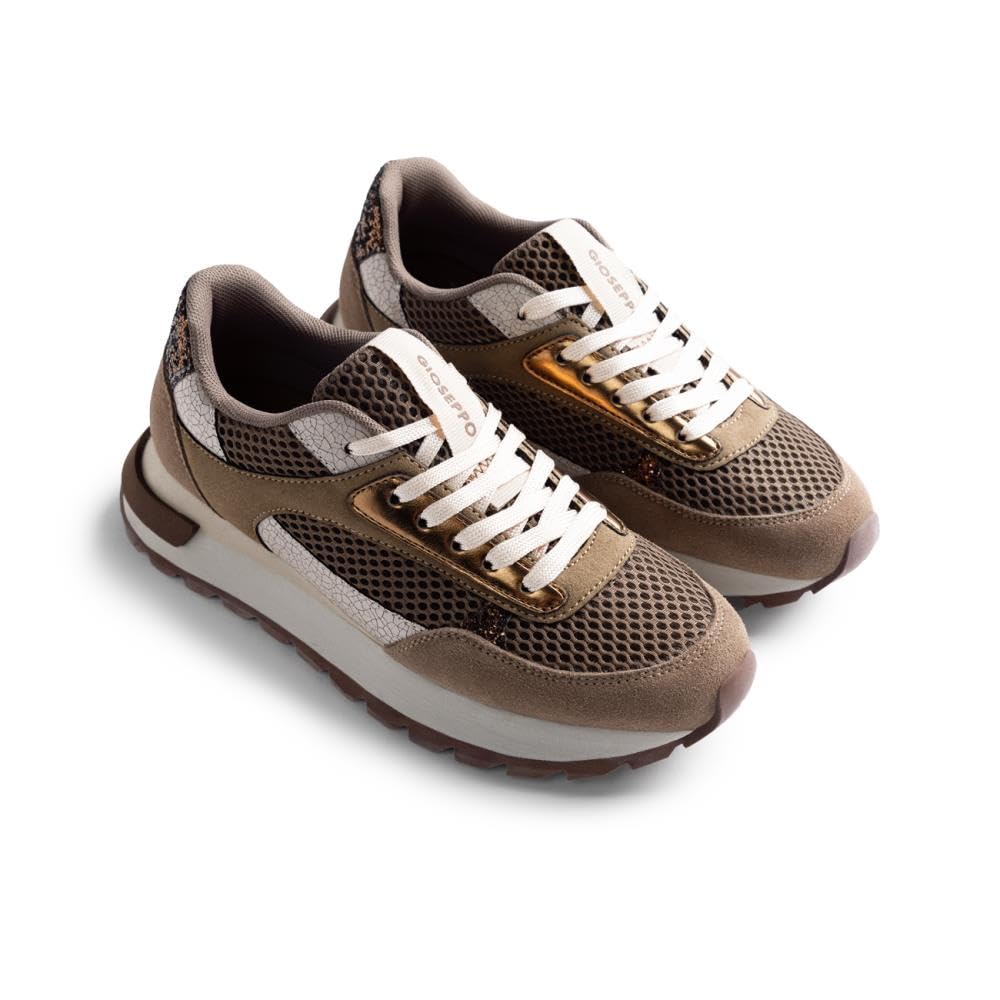 GIOSEPPO Women's Funkley Sneaker, Taupe, 8.5 UK